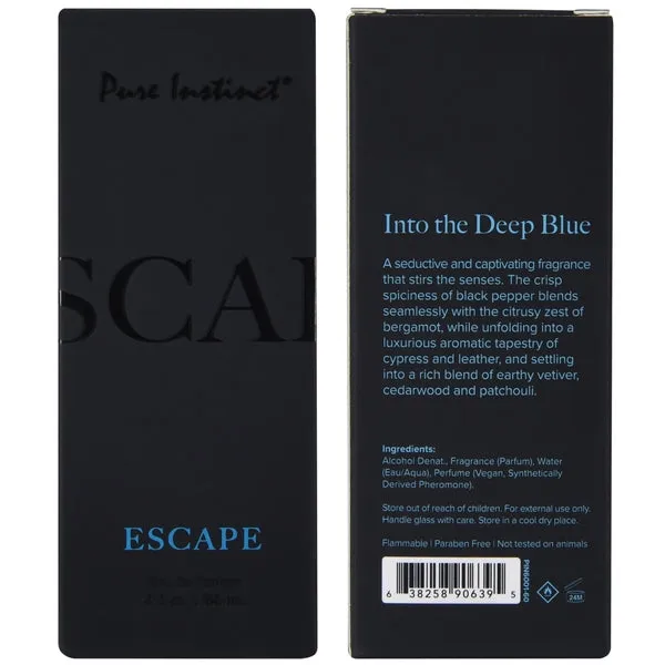 Escape 60ml Pure Instinct Mens Collection Pheromone Perfume Pure Instinct Female Sex Toys