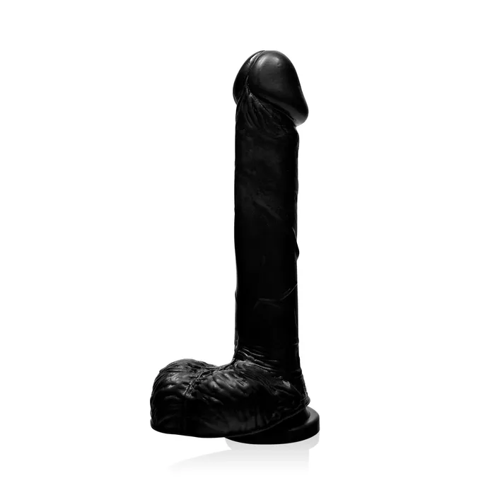 Si Novelties Dildos Ignite Cock w Balls and Suction Black 8in