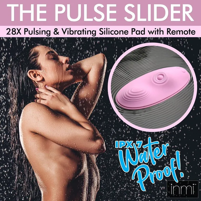 Female Sex Toys XR Brands Inmi The Pulse Slider 28x Pulsing Vibrating Silicone Pad
