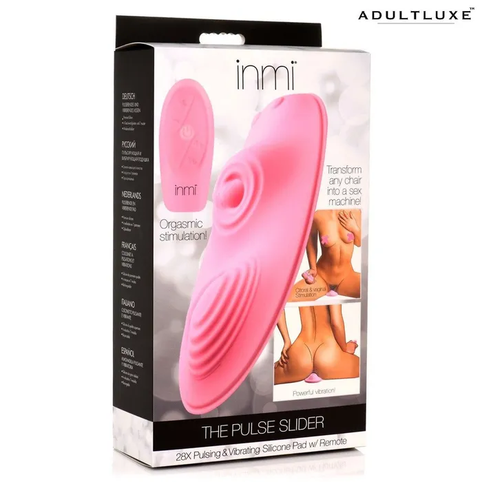 Female Sex Toys XR Brands Inmi The Pulse Slider 28x Pulsing Vibrating Silicone Pad