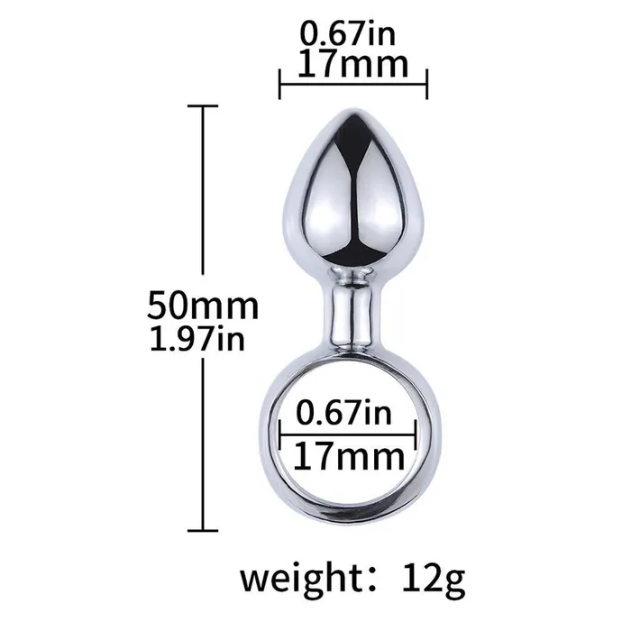 NonVibrating Butt Plugs Metal Butt Plug With Pull Ring Safe Beginner Anal Sex Toys Women House of Dasein Male Sex Toys