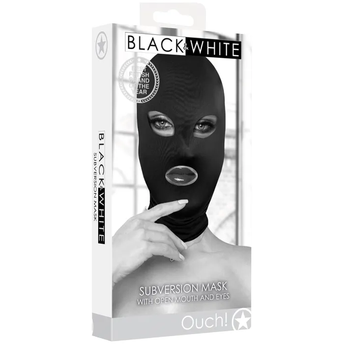 Shots Ouch Anal Subversion Mask With Open Mouth and Eye Black Shots Ouch Anal Subversion Mask With Open Mouth and Eye Black