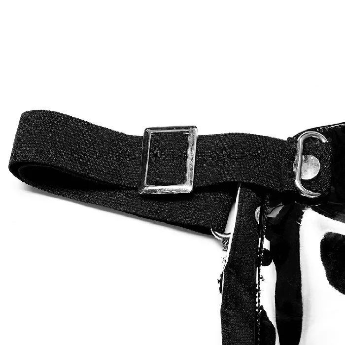 Vibrators EVEs SECRETS Gothic Black and White Mask with Lace Detailing and Vents