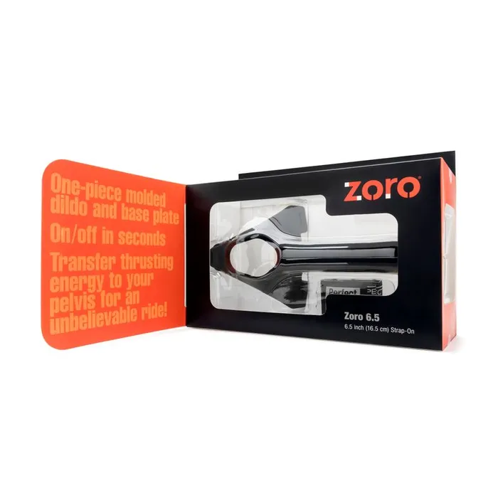 Zoro StrapOn 65in Black PerfectFit Female Sex Toys