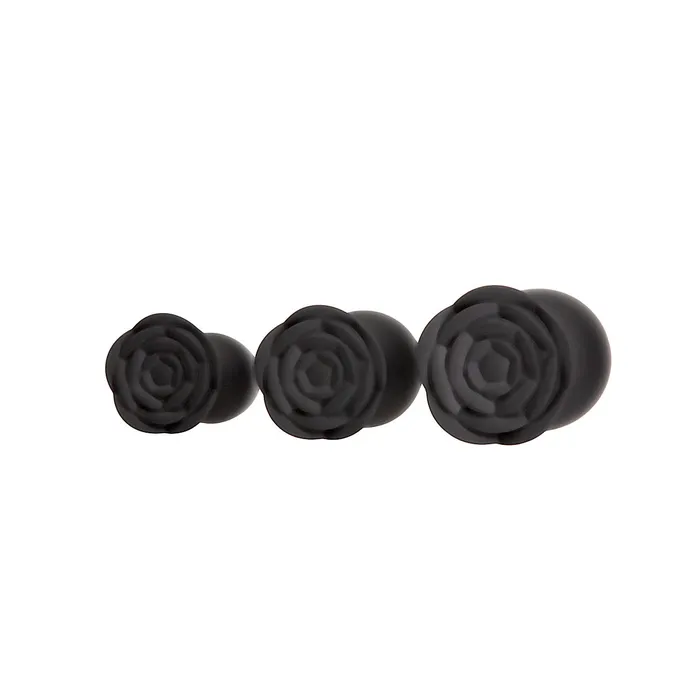 BMS Roses Til Dawn Silicone Anal Plug Kit Starter Kit Black BMS Enterprises Anal BMS Roses Til Dawn Silicone Anal Plug Kit Starter Kit Black BMS Enterprises Anal