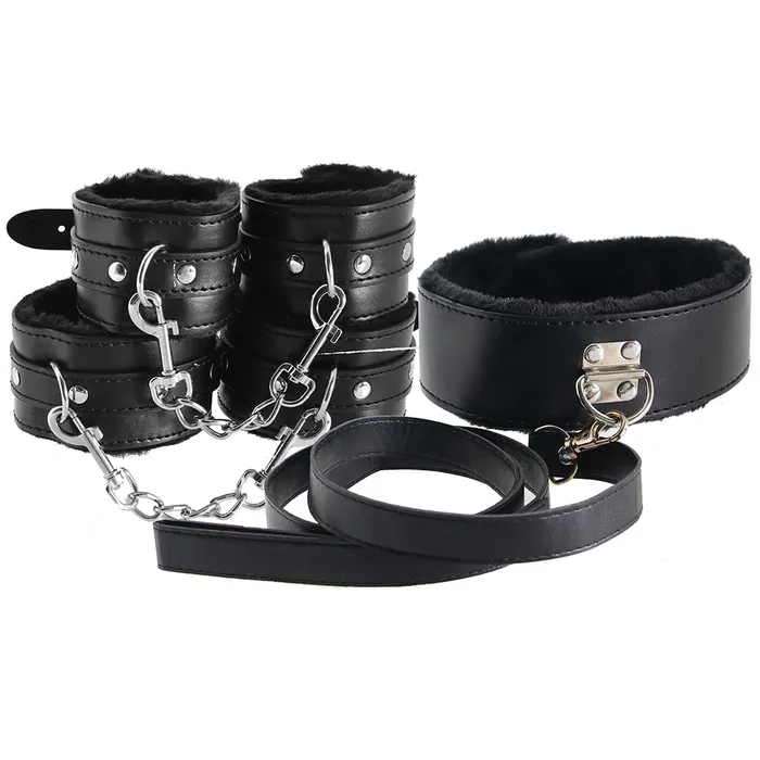 Couples XR Brands Master Series Hook Up 10 Piece Plush Bondage Set
