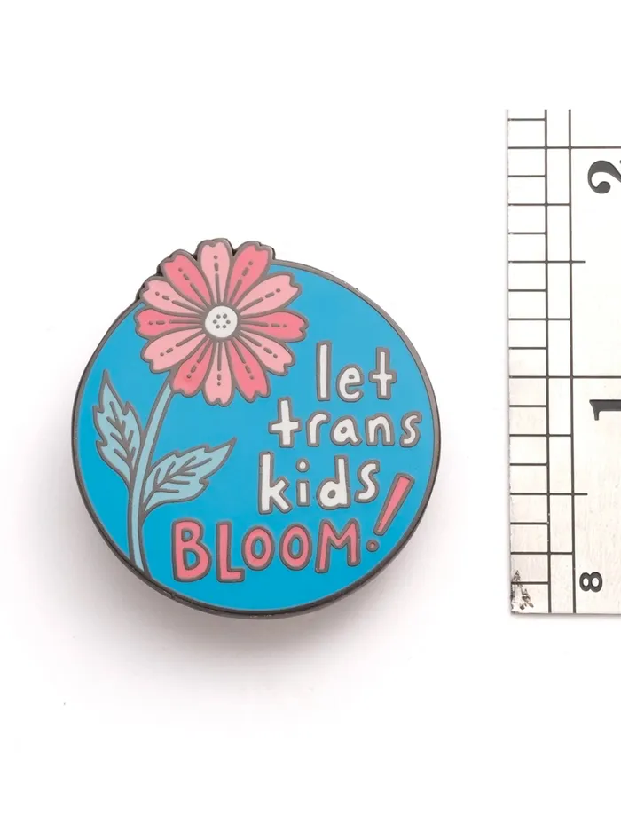 Dissent Pins Let Trans Kids Bloom Pin Vibrators