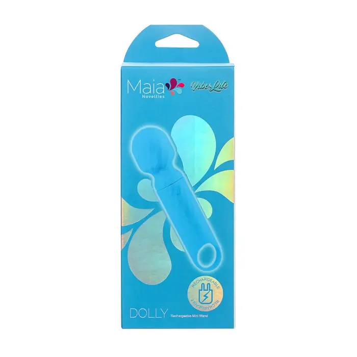 Dolly Blue Silicone Mini Wand Rechargeable Maia Toys Vibrators