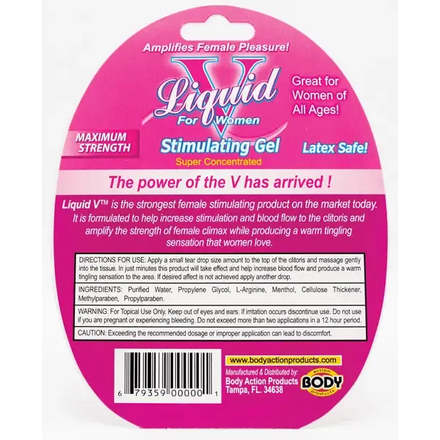 Female Sex Toys Body Action Products Liquid V Female Stimulant 10 ml Bottle in Clamshell Female Sex Toys Body Action Products Liquid V Female Stimulant 10 ml Bottle in Clamshell
