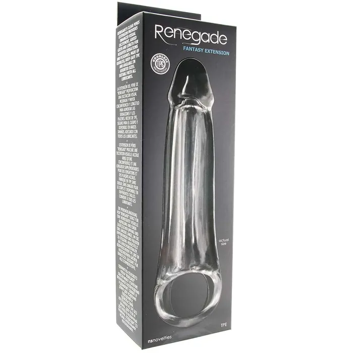 Male Sex Toys Renegade Large Fantasy Extension in Clear ns novelties Male Sex Toys Renegade Large Fantasy Extension in Clear ns novelties
