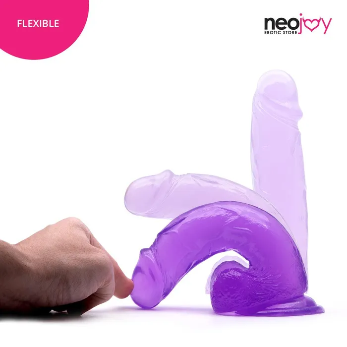 Neojoy Jelly Dildo With StrapOn Dong Purple 20cm 79 inch Neojoy Dildos