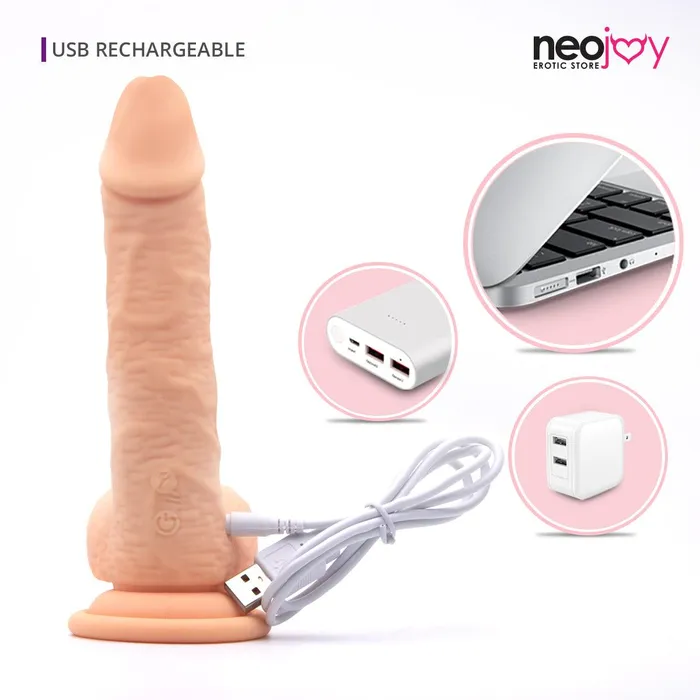 Neojoy Neojoy Skinlike Lover Silicone Vibrating Dildo With Suction Cup Flesh 18cm 71 inch Female Sex Toys
