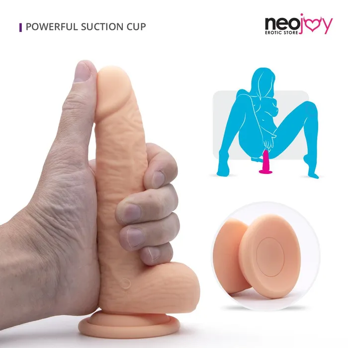 Neojoy Neojoy Skinlike Lover Silicone Vibrating Dildo With Suction Cup Flesh 18cm 71 inch Female Sex Toys