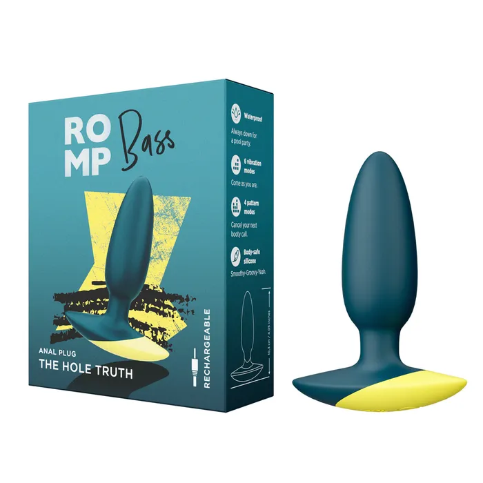 ROMP Bass Vibrating Anal Plug Blue ROMP Anal