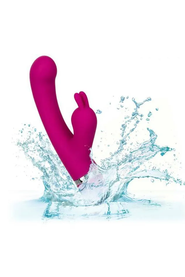Cal Exotics Vibrators Cal Exotics Foreplay Frenzy Bunny Kisser Vibrator Purple