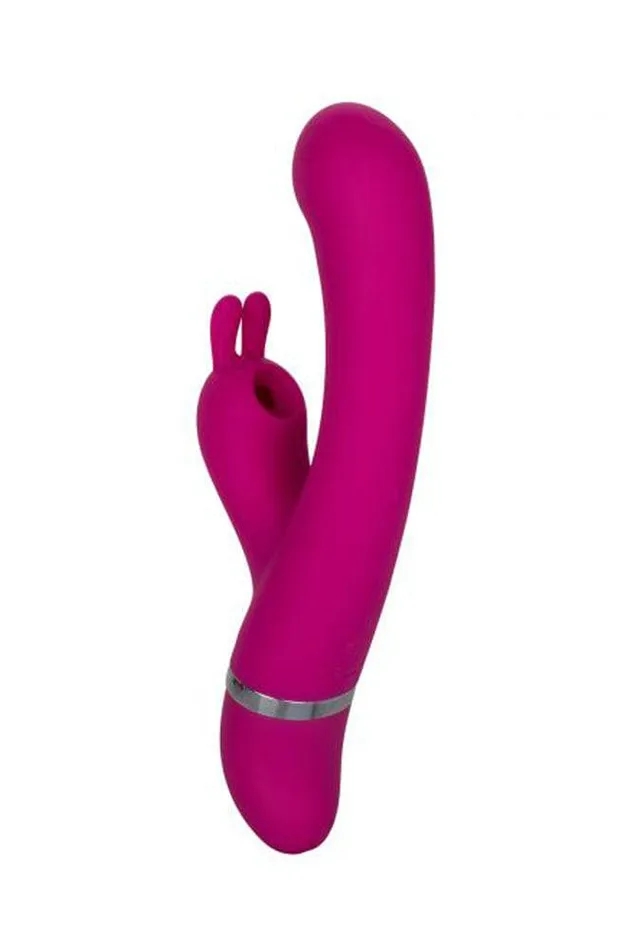 Cal Exotics Vibrators Cal Exotics Foreplay Frenzy Bunny Kisser Vibrator Purple