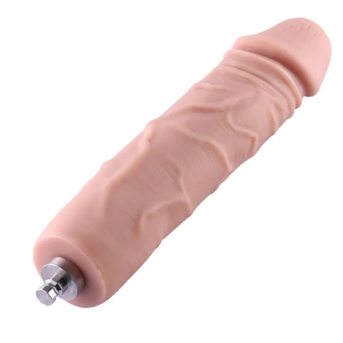 HiSmith Anal HiSmith Veined Silicone KlicLok Dildo 7 Inch Light
