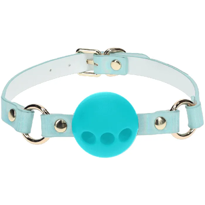 Shots Toys Vibrators Shots Ouch Paris Bondage Collection Silicone Ball Gag Blue Shots Toys Vibrators Shots Ouch Paris Bondage Collection Silicone Ball Gag Blue