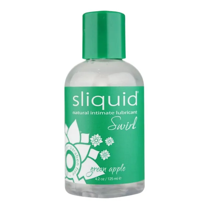 Sliquid Naturals Swirl Green Apple Flavored Lubricant Sliquid Lubricants