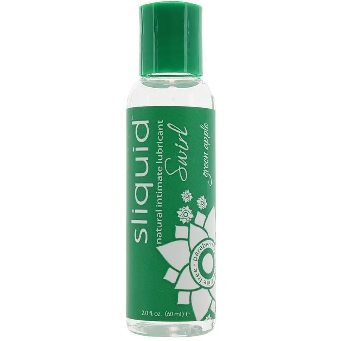 Sliquid Naturals Swirl Green Apple Flavored Lubricant Sliquid Lubricants