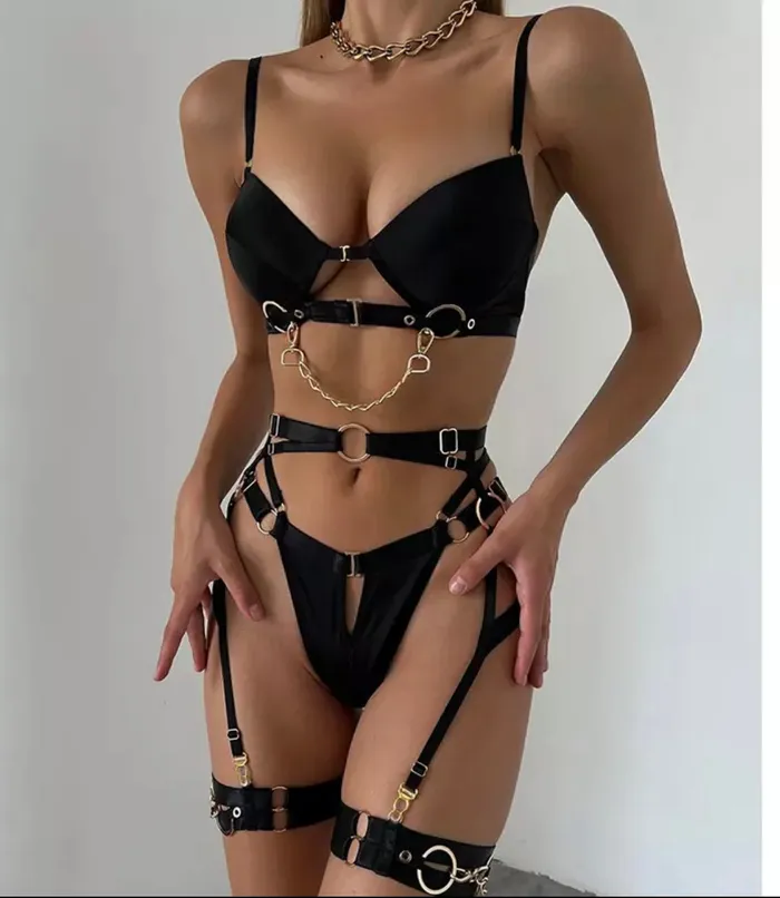 Dashdiamondx Anal Heather Lingerie Set
