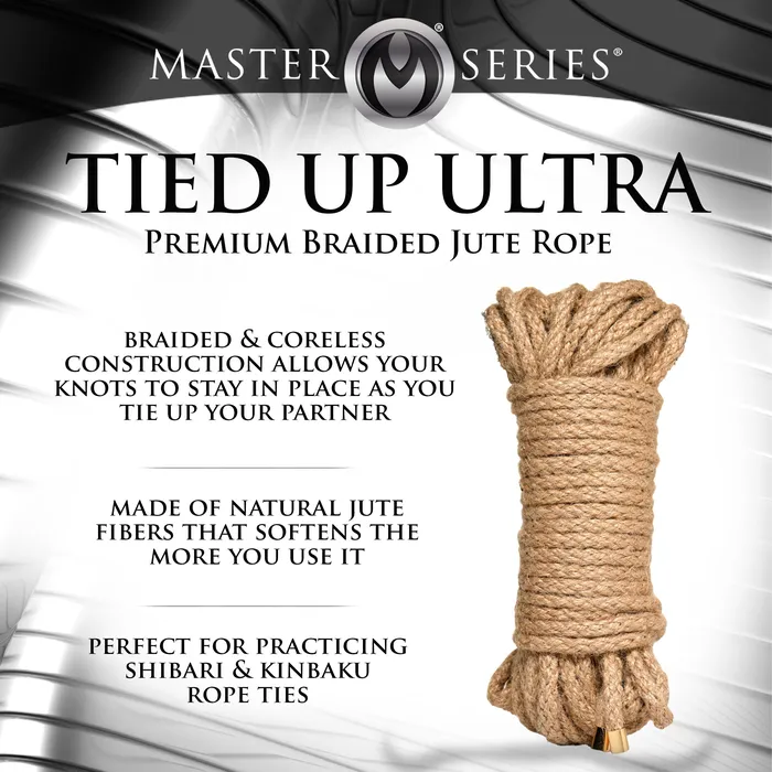 Master Series Couples 50ft Premium Braided Jute Bondage Rope