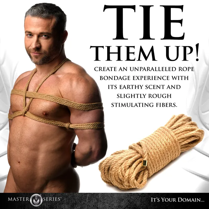 Master Series Couples 50ft Premium Braided Jute Bondage Rope