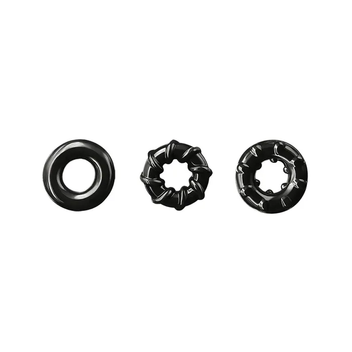 nsnovelties Anal Renegade Dyno Rings Black