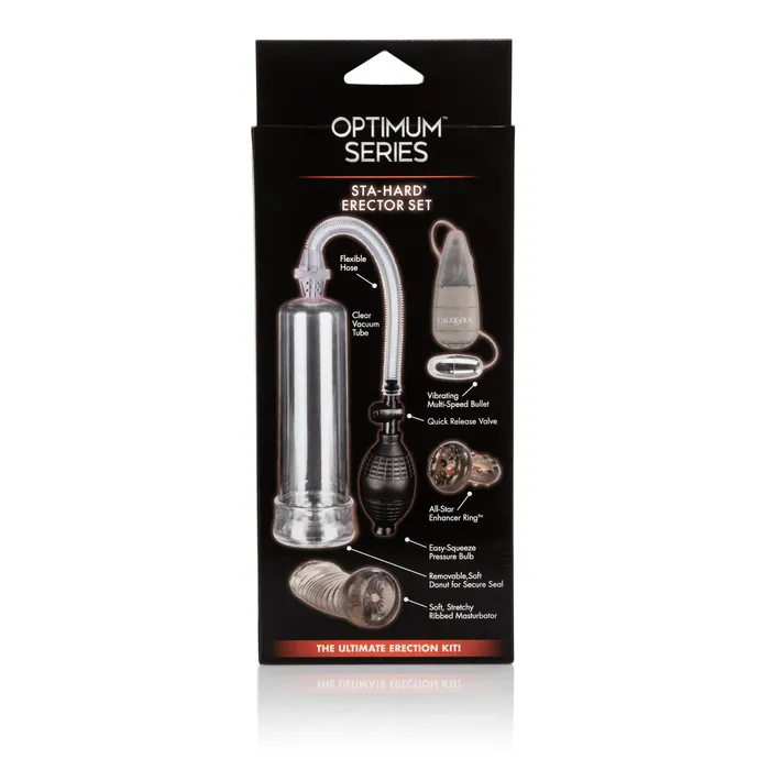 California Exotics Optimum Series StaHard Erector Set Clear California Exotics Dildos