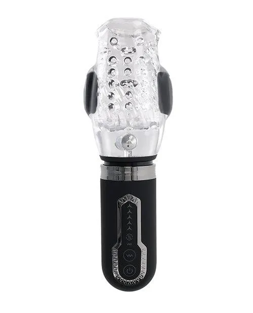 Evolved Novelties INC Anal Zero Tolerance Thrill Ride Rechargeable Stroker BlackClear Evolved Novelties INC Anal Zero Tolerance Thrill Ride Rechargeable Stroker BlackClear