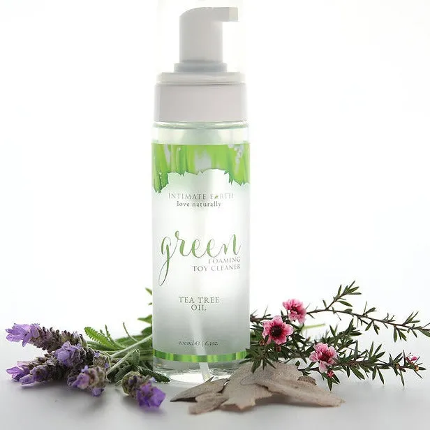 Intimate Earth Green Foaming Tea Tree Oil Toy Cleaner Intimate Earth Couples Intimate Earth Green Foaming Tea Tree Oil Toy Cleaner Intimate Earth Couples