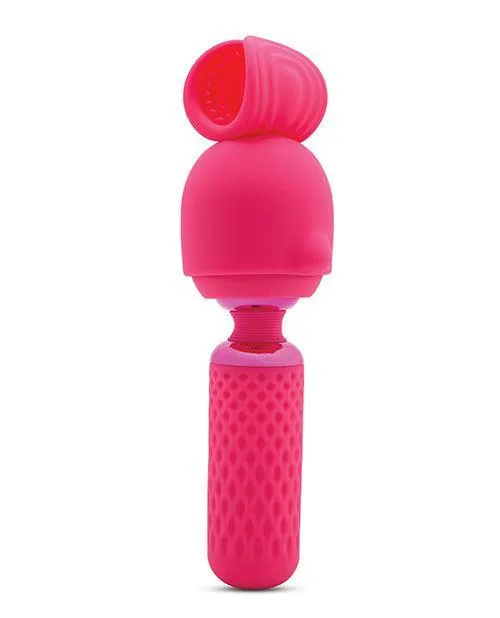 Novel Creations Usa INC Male Sex Toys Nu Sensuelle Harlow Mini Wand wMasturbator Attachment Novel Creations Usa INC Male Sex Toys Nu Sensuelle Harlow Mini Wand wMasturbator Attachment