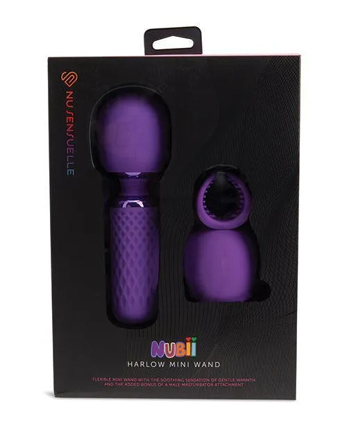 Novel Creations Usa INC Male Sex Toys Nu Sensuelle Harlow Mini Wand wMasturbator Attachment Novel Creations Usa INC Male Sex Toys Nu Sensuelle Harlow Mini Wand wMasturbator Attachment