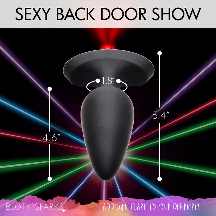Anal Booty Sparks Laser Fuck Me Large Anal Plug w Remote Control