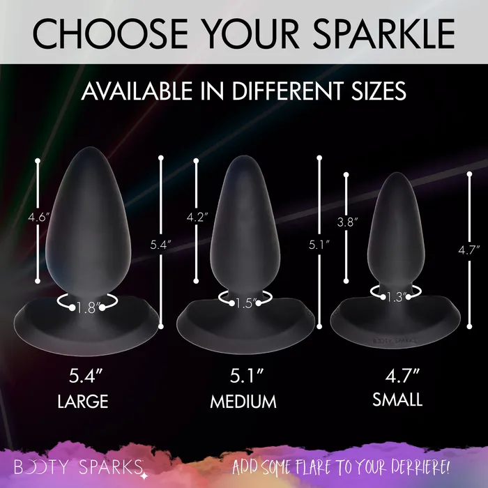 Anal Booty Sparks Laser Fuck Me Large Anal Plug w Remote Control