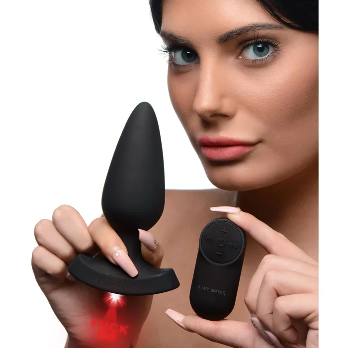 Anal Booty Sparks Laser Fuck Me Large Anal Plug w Remote Control