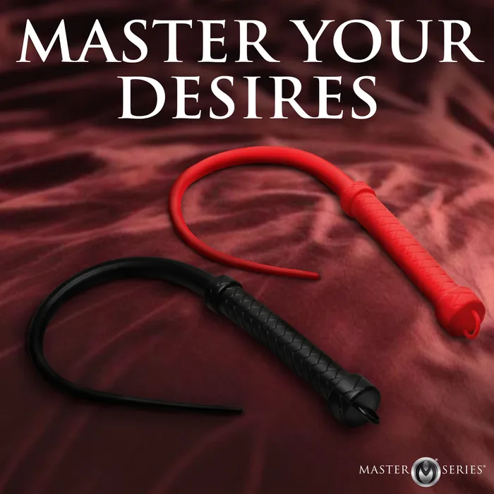 Anal Viper Tail Silicone Whip Black Master Series
