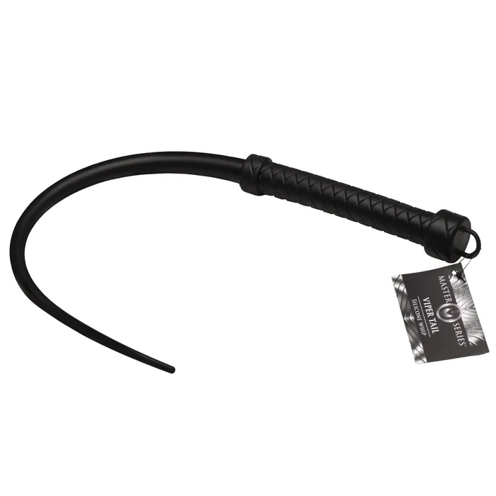 Anal Viper Tail Silicone Whip Black Master Series