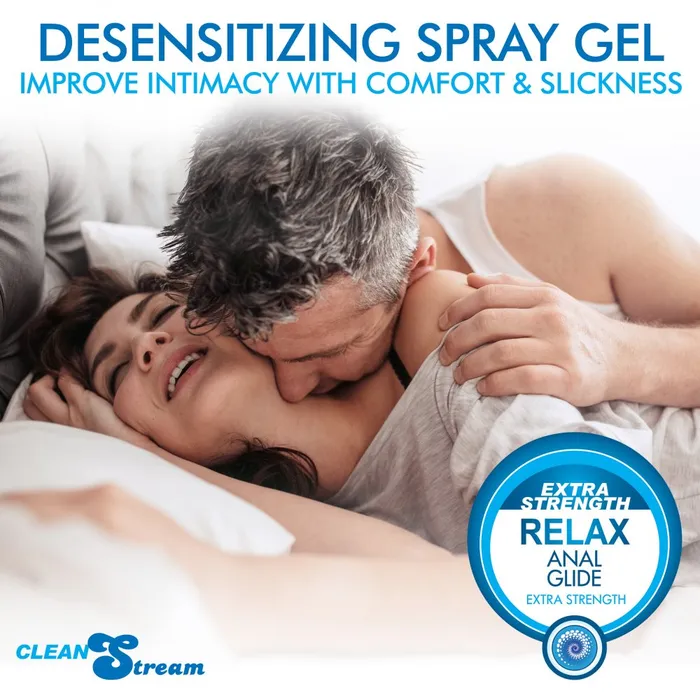 CleanStream Sexual Health Wellbeing Relax Desensitizing Lubricant with Nozzle Tip 8 oz