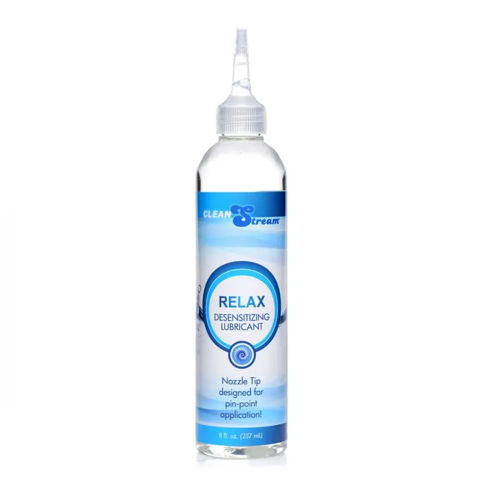 CleanStream Sexual Health Wellbeing Relax Desensitizing Lubricant with Nozzle Tip 8 oz