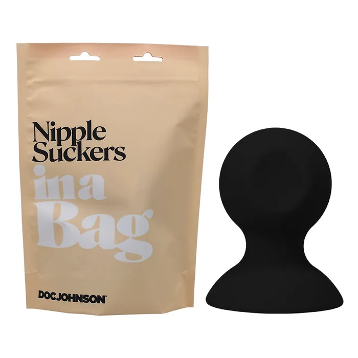Doc Johnson Doc Johnson Nipple Suckers In A Bag Silicone Black Anal