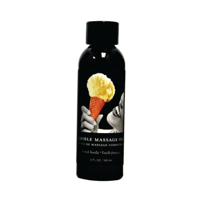Earthly Body Edible Massage Oil Vanilla 2oz Earthly Body Couples
