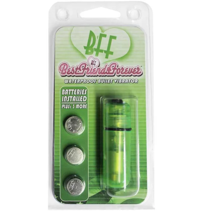 Female Sex Toys SI Novelties BFF Waterproof Vibrating Bullet Green