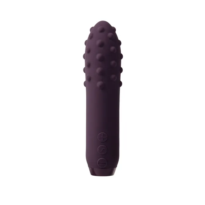 Je Joue Vibrators Je Joue Duet Rechargeable Silicone MultiSurfaced Bullet Vibrator Purple