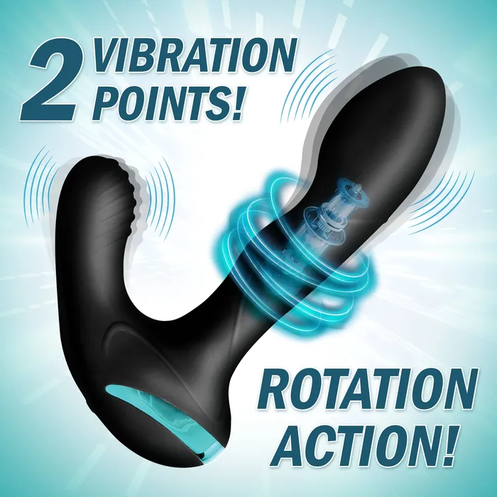 Maverick Rotating Vibrating Silicone Prostate Stimulator Prostatic Play Male Sex Toys