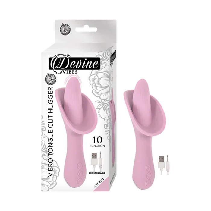 Nasstoys Devine Vibes Vibro Tongue Clit HuggerPink Vibrators