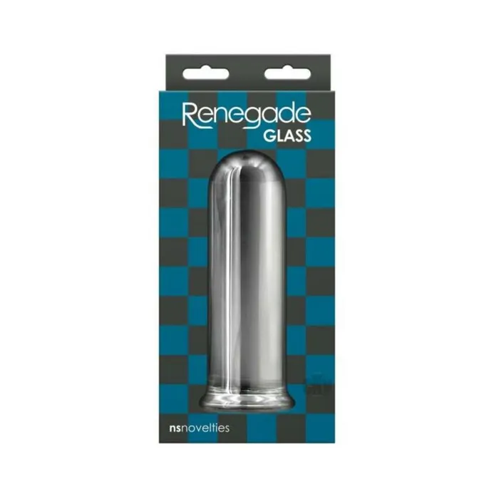 New Sensations Novelties Inc Renegade Glass Rook Anal Plug Clear Anal