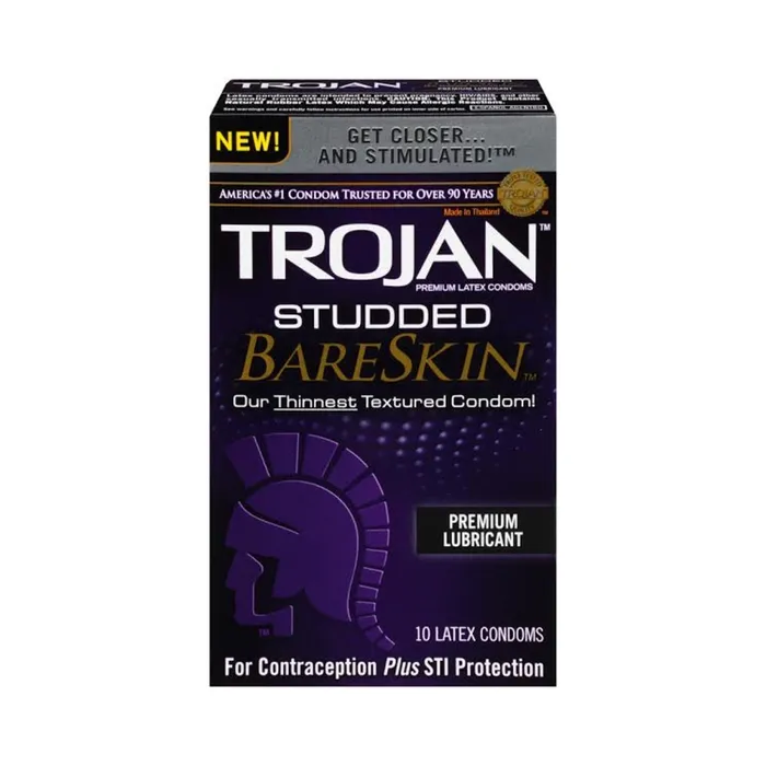 Paradise Marketing Services Trojan Studded Bareskin Condoms 10 Package Female Sex Toys Paradise Marketing Services Trojan Studded Bareskin Condoms 10 Package Female Sex Toys