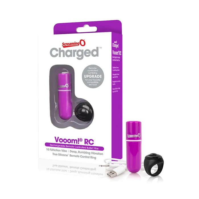 Screaming O Female Sex Toys Screaming O Charged Vooom Remote Control Bullet Purple Screaming O Female Sex Toys Screaming O Charged Vooom Remote Control Bullet Purple