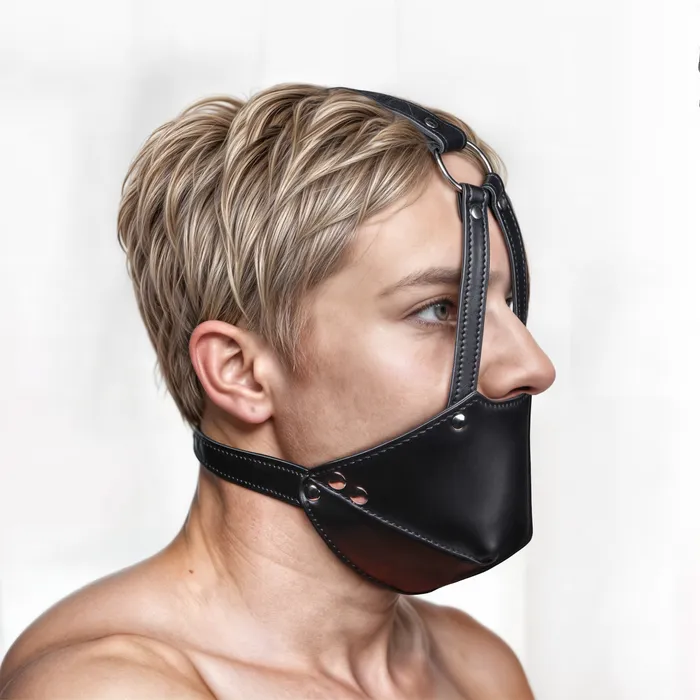 Strict Female Sex Toys Mouth Harness with Ball Gag